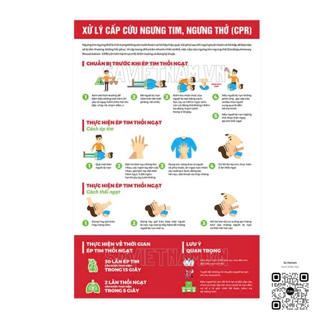 Tranh xử lý cấp cứu ngưng tim, ngưng thở (CPR)