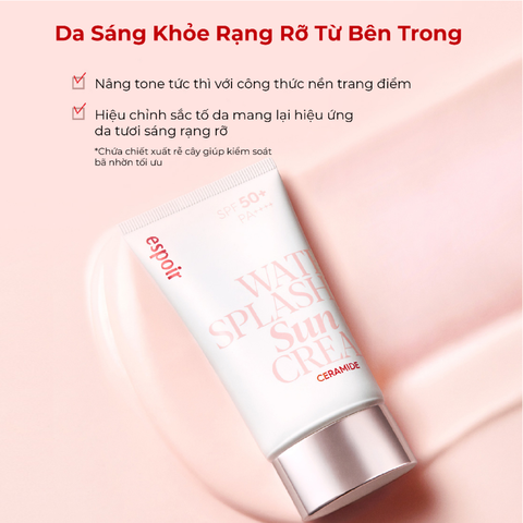 Kem chống nắng Espoir Water Splash Cica Tone Up Sun Cream SPF50+ PA++++ 60ml