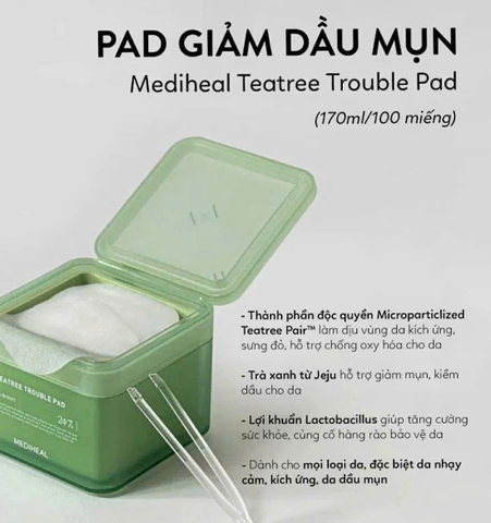 [TONER PAD] Sản phẩm dưỡng da MEDIHEAL PAD 170ml - 210ml, 100 miếng/hộp