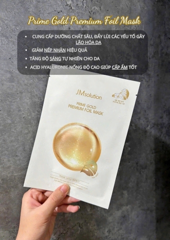 Mặt nạ dưỡng da JMSolution Prime Gold Premium Foil Mask 35ml