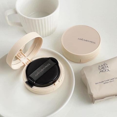 Phấn nước Jung Saem Mool Skin Nuder Cover Layer Cushion 15g (Kèm lõi thay thế)