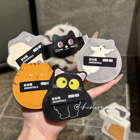 Bông Mút Trang Điểm Mềm Mịn Đàn Hồi Big-Eyes Cat Amortals Cat Cafe Series
