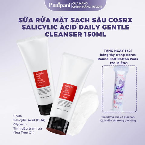 Sữa rửa mặt Cosrx Salicylic Acid Daily Gentle Cleanser