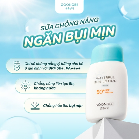 Kem Chống Nắng Dạng Sữa GOONGBE Waterful Sun Lotion Mild SPF50+/PA++++