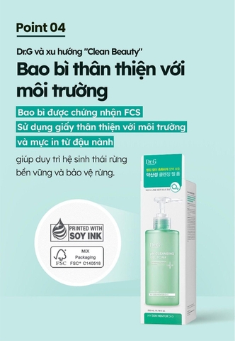 Sữa rửa mặt Dr.G pH Cleansing Gel Foam