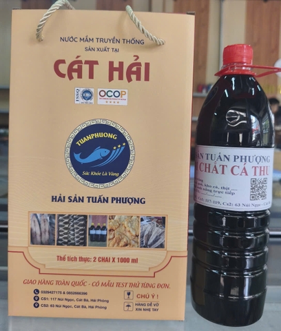 Mắm chắt cá Thu ( chai 1 lít giá 200000đ)