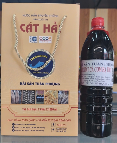 Mắm chắt cá cơm hạ thổ (chai 1 lít giá 350000đ)