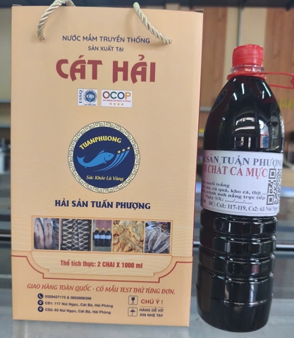 Mắm chắt Mực (Chai 1 lít giá 300000đ)