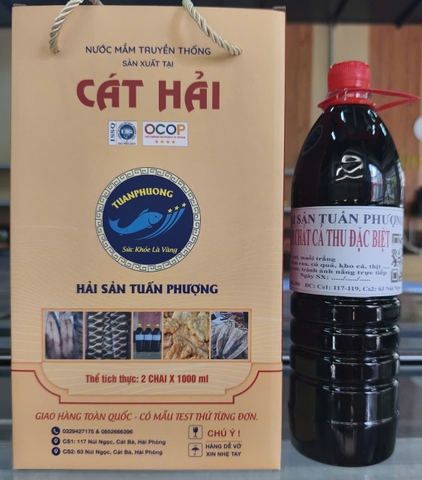 Mắm chắt cá thu đặc biệt (chai 1 lít giá 250000đ)