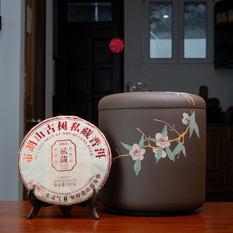 HŨ TRÀ TỬ SA CAO CẤP CHỨA 7 BÁNH TRÀ PHỔ NHĨ