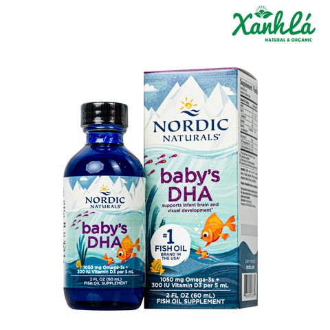 Omega 3 𝐁𝐚𝐛𝐲'𝐬 𝐃𝐇𝐀 𝐍𝐨𝐫𝐝𝐢𝐜 𝐍𝐚𝐭𝐮𝐫𝐚𝐥𝐬 𝐭𝐮̛̀ 𝐬𝐨̛ 𝐬𝐢𝐧𝐡 60ml ( Chai )