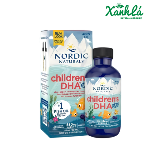 Omega 3 DHA Nordic 𝐂𝐡𝐢𝐥𝐝𝐫𝐞𝐧'𝐬 𝐃𝐇𝐀 𝐗𝐭𝐫𝐚: 𝐜𝐡𝐨 𝐛𝐞́ 𝐭𝐮̛̀ 𝟏-𝟔 𝐭𝐮𝐨̂̉𝐢 𝐂𝐇𝐀̣̂𝐌 𝐍𝐎́𝐈, 𝐓𝐀̆𝐍𝐆 Đ𝐎̣̂𝐍𝐆, 𝐓𝐔̛̣ 𝐊𝐈̉ 880mg 60ml ( Chai )