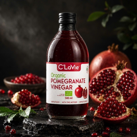Giấm Lựu Hữu Cơ Clavie 500ml
