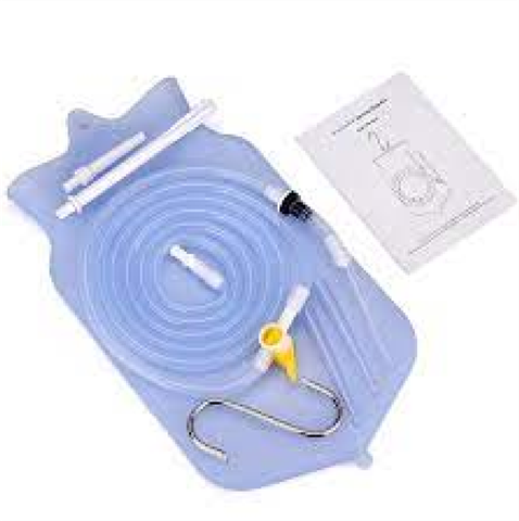 Bộ enema TÚI dây vòi silicon