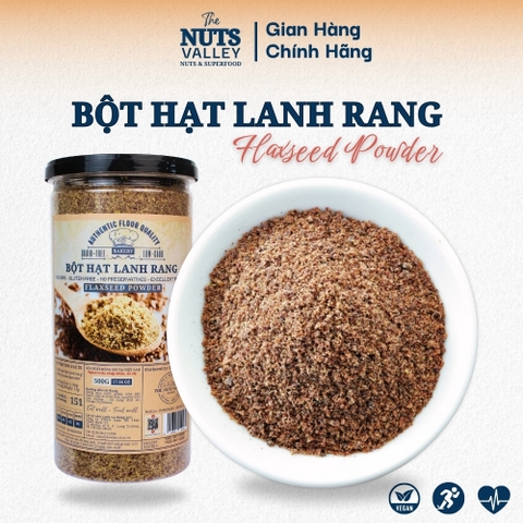 Bột Hạt Lanh rang xay 500gr ( Hộp)