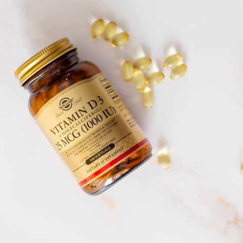 Viên uống Solgar Vitamin D3 1000IU