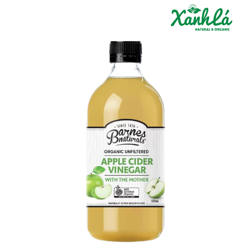 GIẤM TÁO HỮU CƠ BARNES NATURELS ÚC 500ml