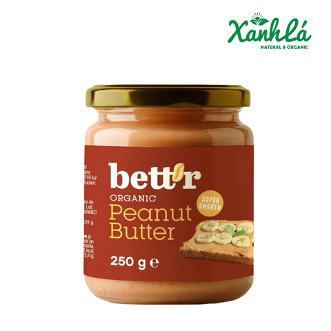 Bơ Đậu Phộng hữu cơ Bettr 250gr