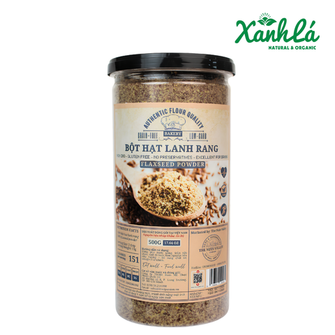 Bột Hạt Lanh rang xay 500gr ( Hộp)