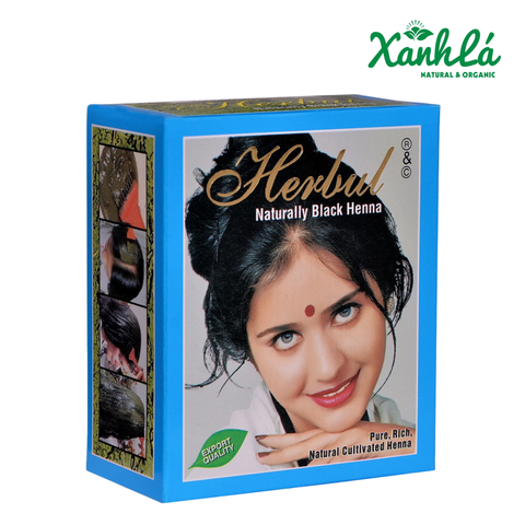 Bột Nhuộm Tóc thảo dược Henna ĐEN 60gr