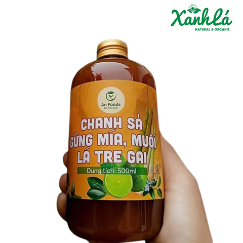 Chanh Xả Gừng Muối Lá Tre 500ml (l