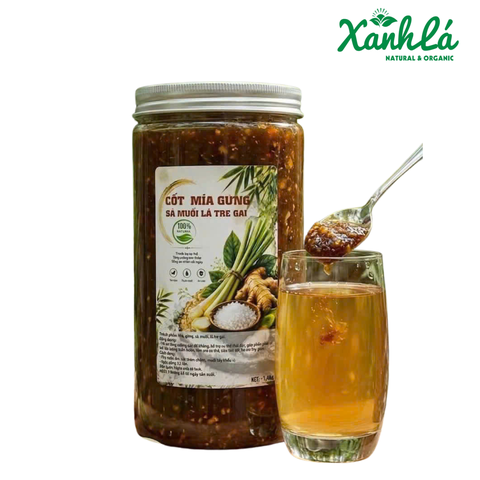 Cốt Mía Sả Gừng Muối Lá Tre Gai 1.4kg ( Hộp )