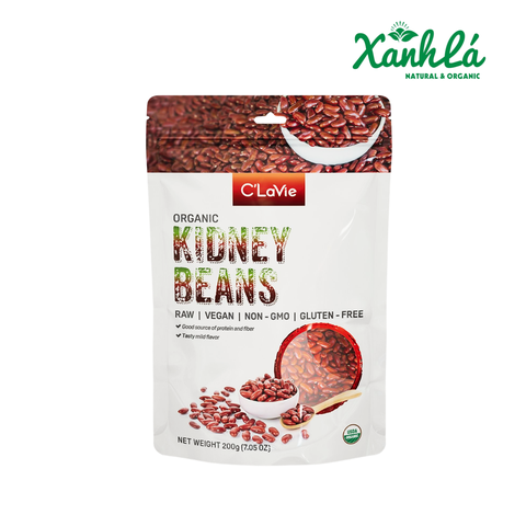 Đậu Đỏ Kidney Hữu Cơ ( Đậu Thận) C'LaVie 200gr ( Gói)