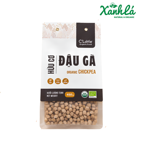 Đậu Gà Hữu Cơ Clavie 450gr ( Túi)