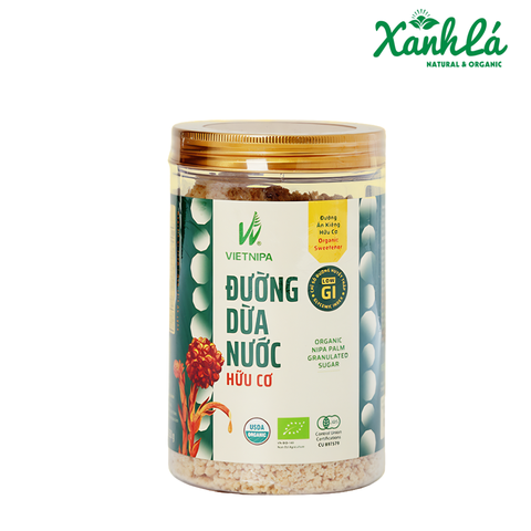 Đường Dừa nước hữu cơ Vietnipa 350gr ( Hộp)