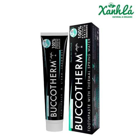 Kem đánh răng hữu cơ than hoạt tính Buccotherm 75ml