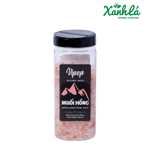 Muối hồng nguyên hạt Vipep 500gr ( Lọ)