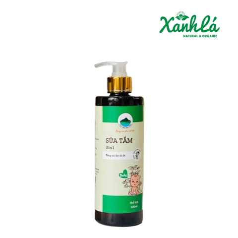 Sữa tắm Bé Tía Tô Trà Xanh Ngải Cứu 500ml ( Lọ)