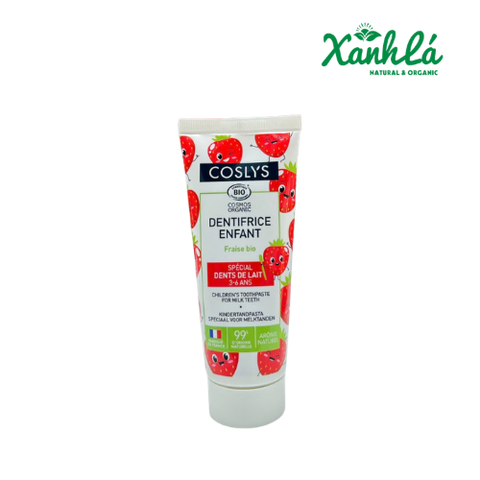 Kem đánh răng trẻ em cho răng sữa hữu cơ Coslys 50ml