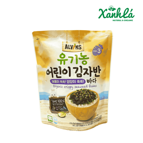Rong biển vụn ăn liền hữu cơ vị Hải sản Alvins 21gr