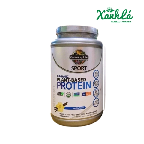 Protein tăng cơ sport Graden of life 840gr vị vani ( Hộp)