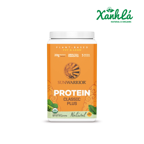 Bột Protein thực vật hữu cơ CLassic Plus Sunwarrior vị chocolate 750gr(hộp)