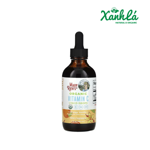 VITAMIN C HỮU CƠ MARY RUTH’S DÀNH CHO TRẺ TỪ 4 TUỔI VÀ NGƯỜI LỚN - HỖ TRỢ MIỄN DỊCH & SỨC KHỎE TỔNG THỂ 120ml ( Hộp )