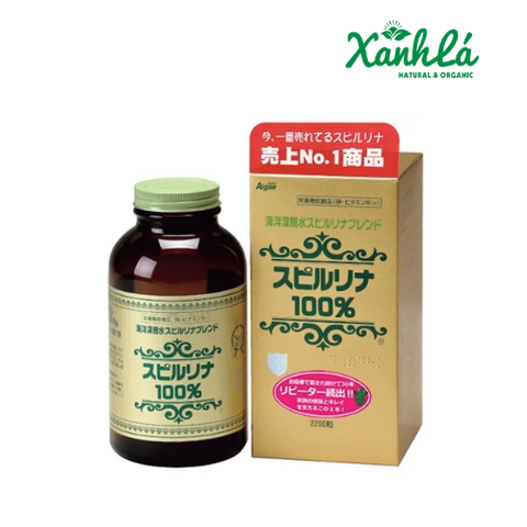 TẢO XOẮN SPIRULINA NHẬT BẢN 2200 Viên ( Lọ )