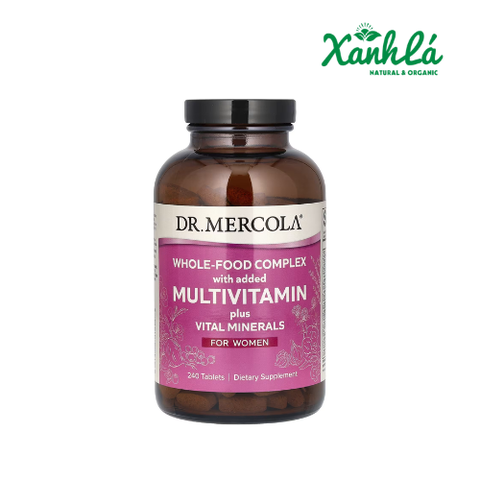 Vitamin cho phụ nữ từ thực phẩm toàn phần Dr Mercola Whole Food Multivitamin for Women