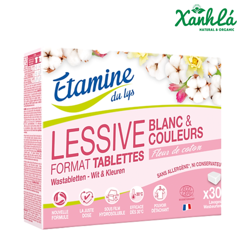 Viên giặt quần áo Etamine (30v)