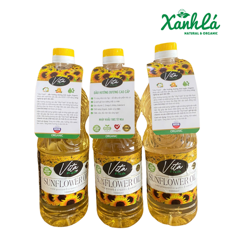 Dầu hướng dương cao cấp Vita Orgabica GMO 1 lít