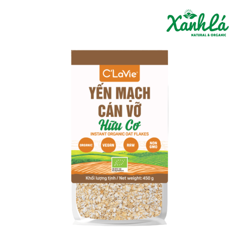 Yến Mạch cán vỡ hữu cơ C Lavie 450gr ( Túi)