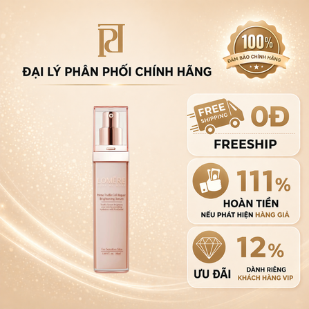 SERUM DƯỠNG TRẮNG DA PHỤC HỒI, NẤM CỤC LOMERE