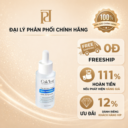 TINH CHẤT NIACINAMIDE 20% COK’LEAR