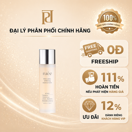 Nước hoa hồng dưỡng ẩm Ruee blanc peau whitening essence toner 120ml
