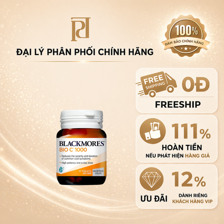 KM:  THỰC PHẨM BẢO VỆ SỨC KHOẺ BLACKMORES BIO C 1000MG