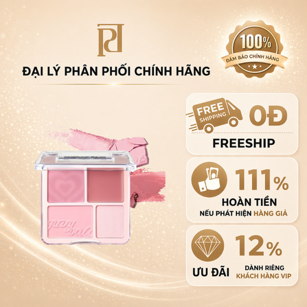 PHẤN MÁ HỒNG & BẮT SÁNG JUDYDOLL BLUSH & HIGHLIGHT PALETTE