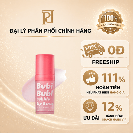 TẨY DA CHẾT MÔI BUBI BUBI BUBBLE ( CTY - VAT )