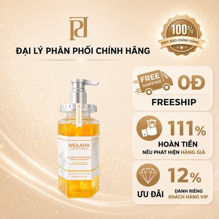 Sữa tắm tinh chất hoa cúc Weilaiya 450ml (WEILAIYA CALENDULA SKIN BEAUTIFYING ESSENCE SHOWER GEL)
