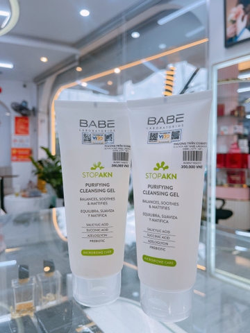 Sữa Rửa Mặt (Laboratorios Babé - Stop Akn Purifying Cleansing Gel)